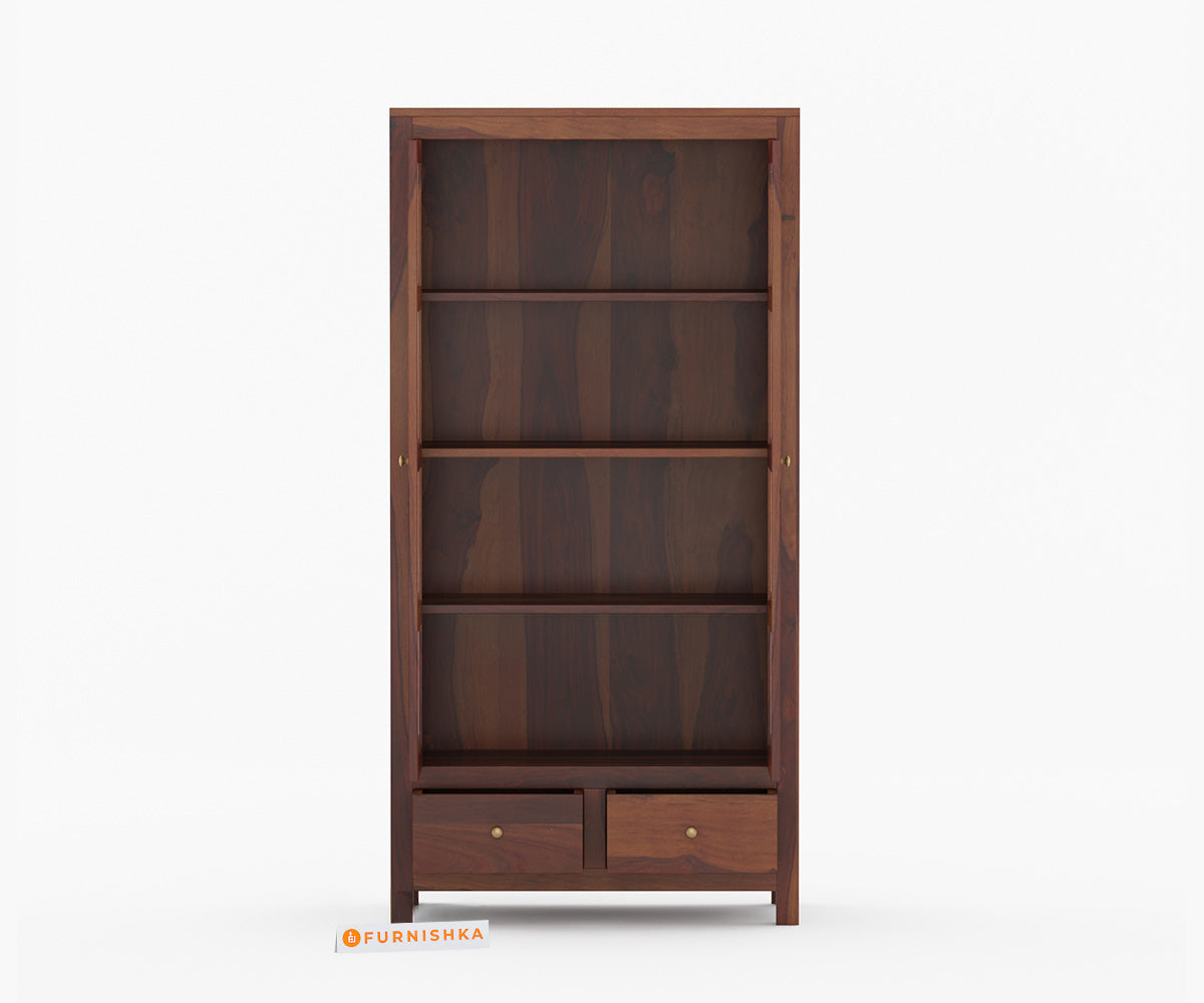 Claire Sheesham Wood Two Door Kitchen Cabinet - Furnishka 