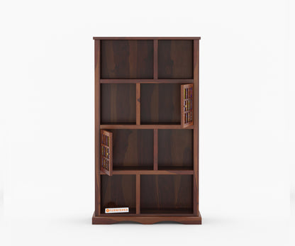 Colombee Sheesham Wood Two Drawer Book Shelf - Furnishka 