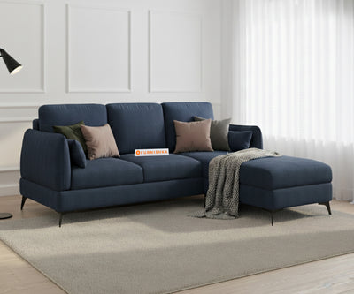 Corbida 2 Seater Sectional Sofa RHS - Persian Blue
