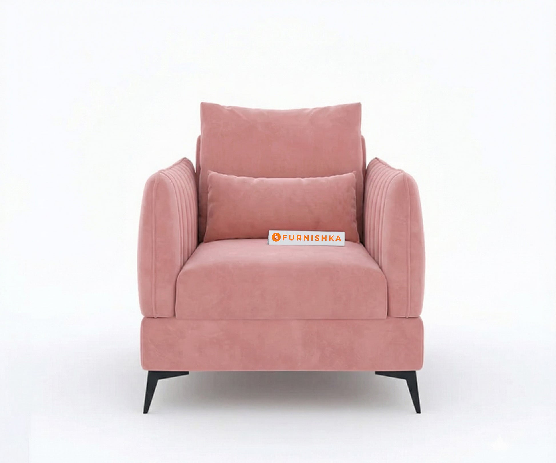Corbida 3+1+1 Seater Sofa Set  Flamingo Pink - Furnishka 