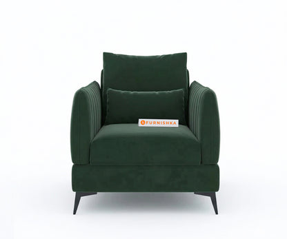 Corbida 3+1+1 Seater Sofa Set  Pine Green - Furnishka 
