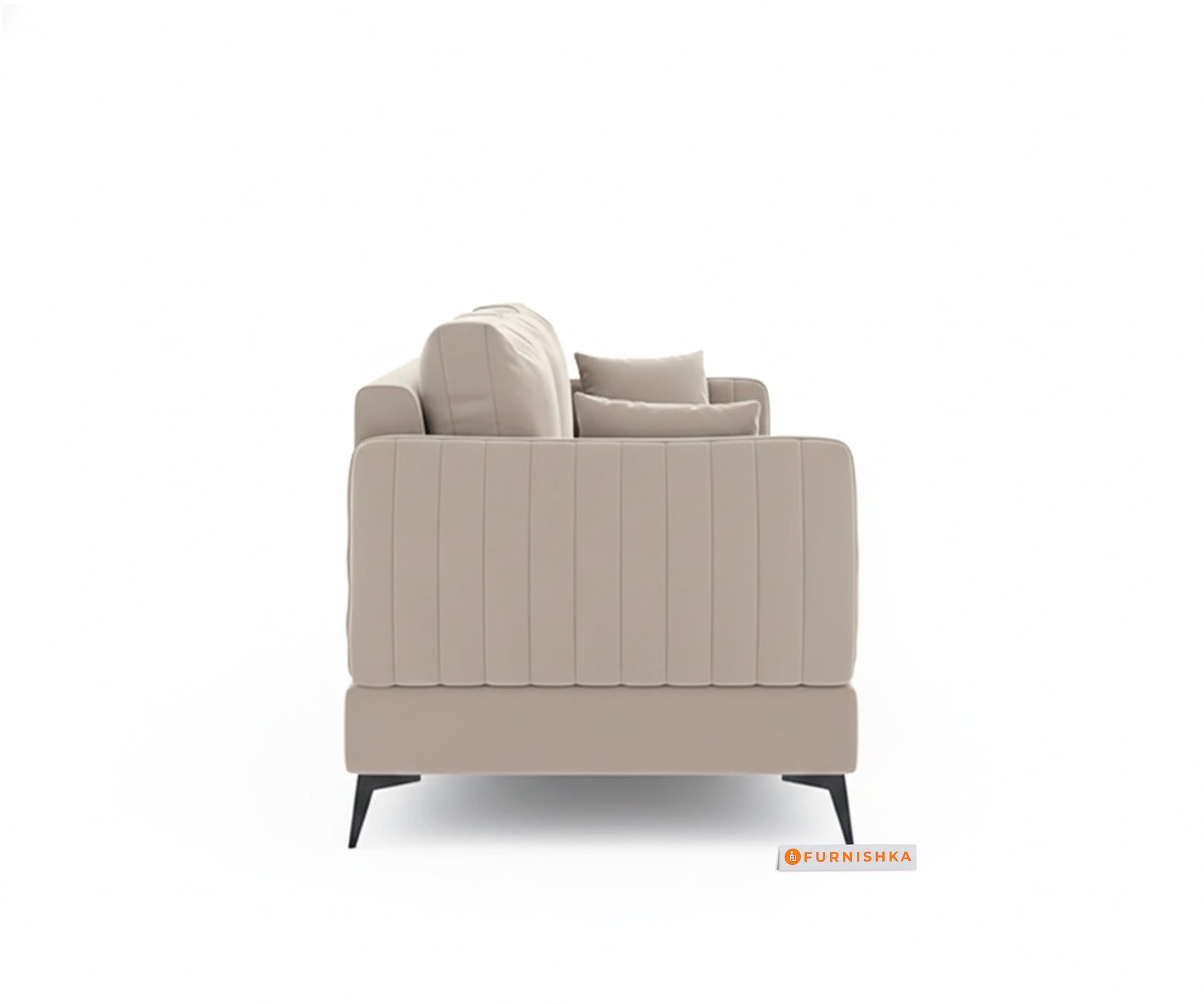 Corbida 3+1+1 Seater Sofa Set light beige - Furnishka 