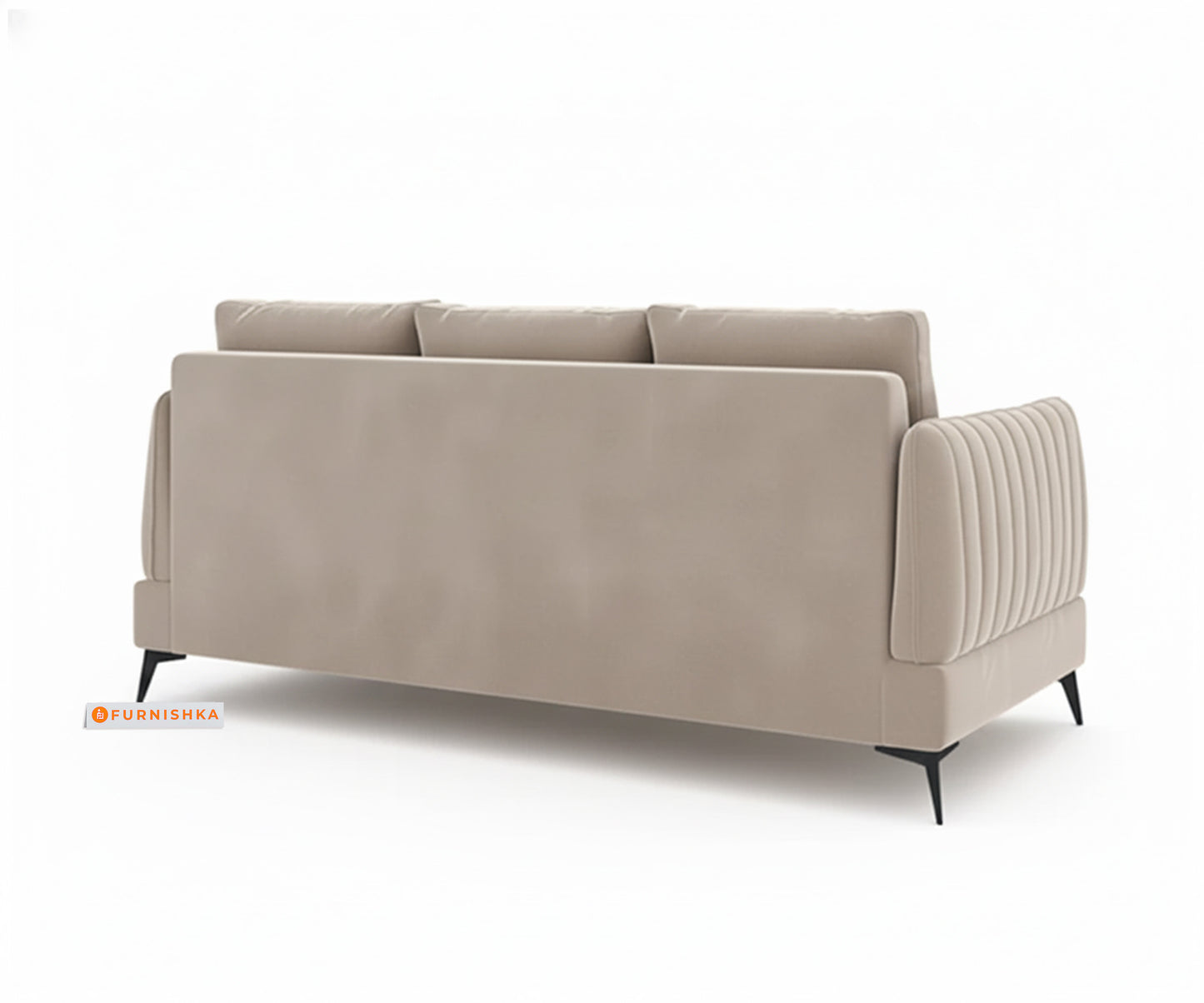 Corbida 3+1+1 Seater Sofa Set light beige - Furnishka 