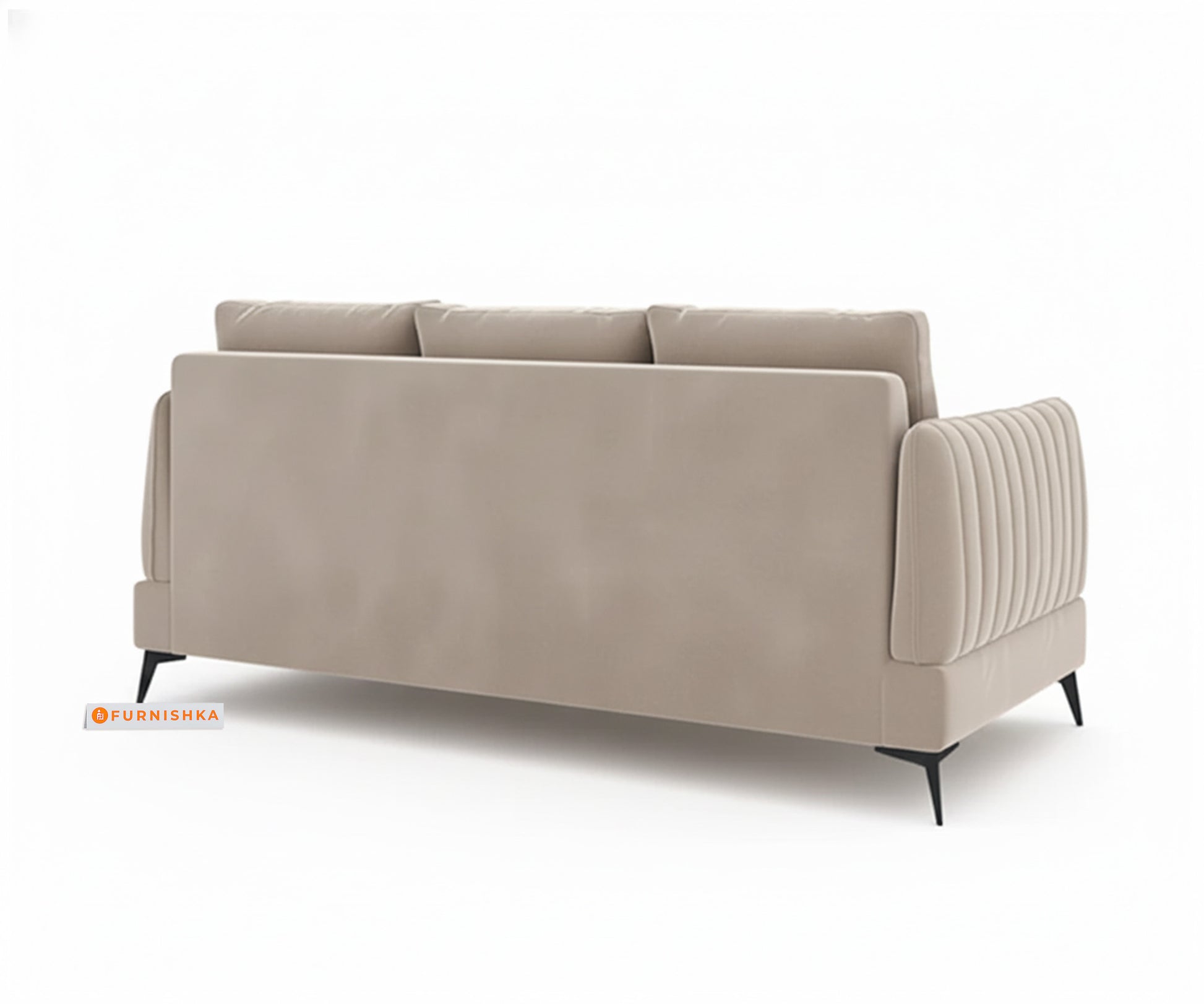 Corbida 3+1+1 Seater Sofa Set light beige - Furnishka 