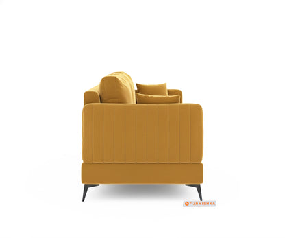 Corbida 3+2 Seater Sofa Set - Mustard Yellow - Furnishka 
