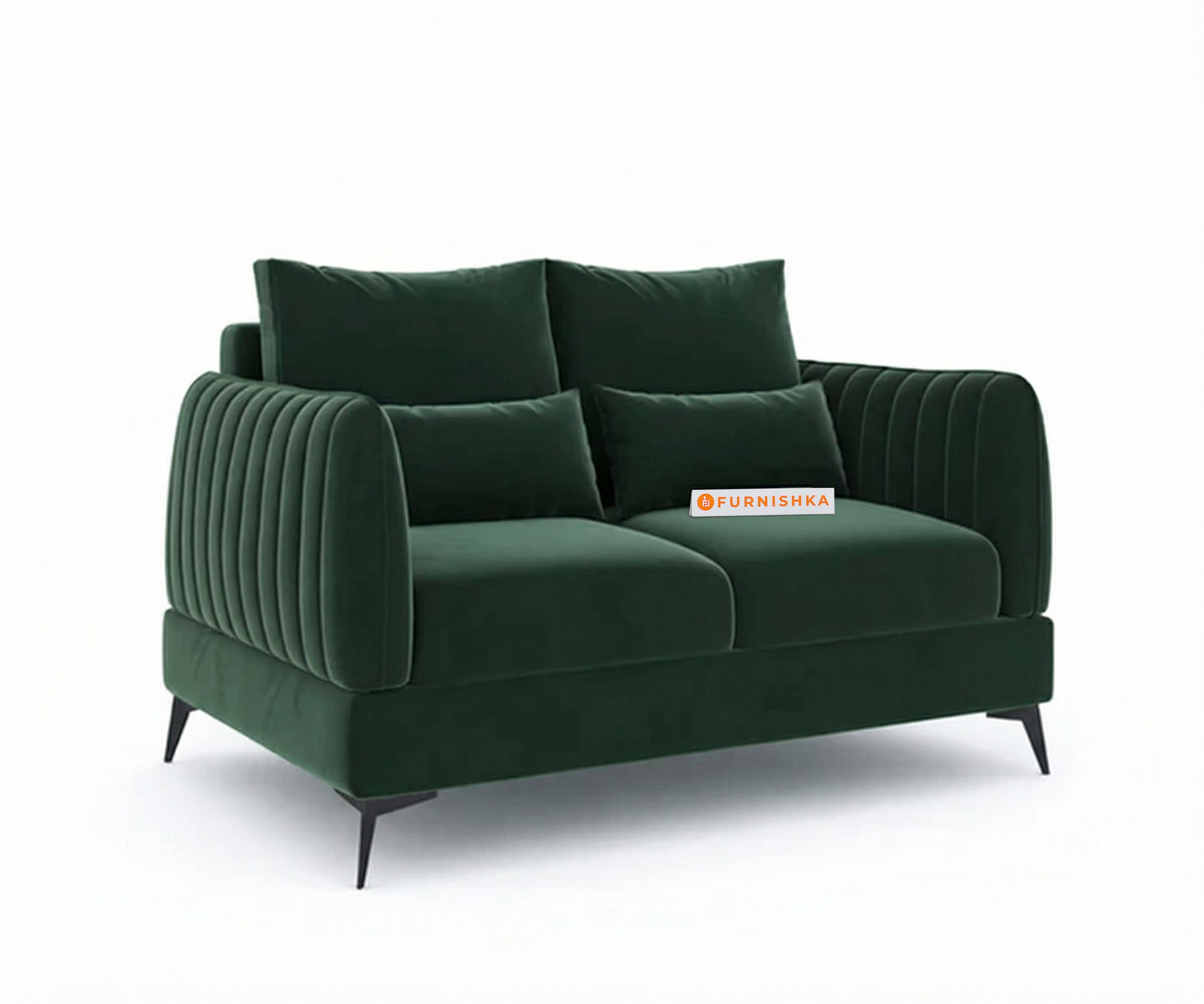 Corbida 3+2 Seater Sofa Set - Pine Green - Furnishka 