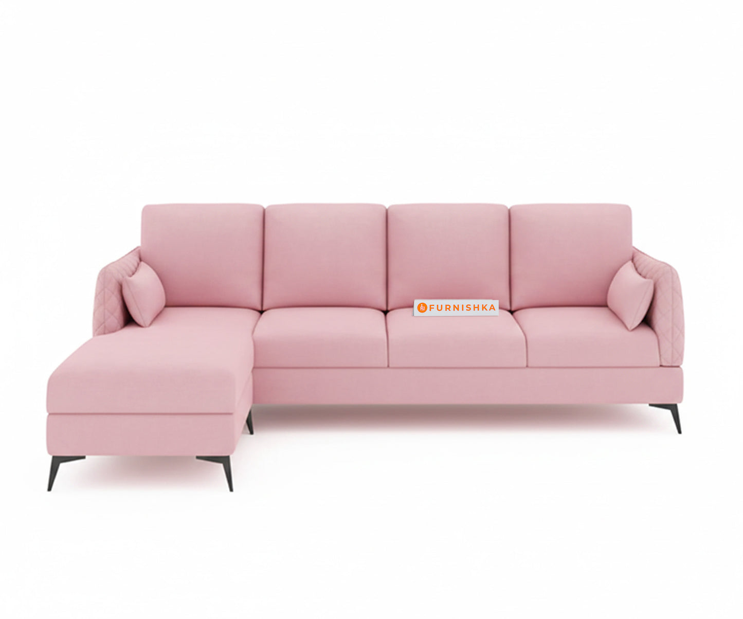Corbida 3 Seater Sectional Sofa LHS  Flamingo Pink - Furnishka