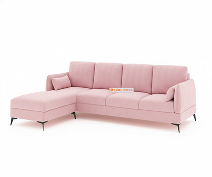 Corbida 3 Seater Sectional Sofa LHS  Flamingo Pink - Furnishka