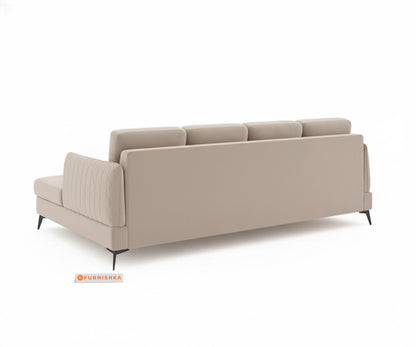 Corbida 3 Seater Sectional Sofa LHS  Light Beige - Furnishka