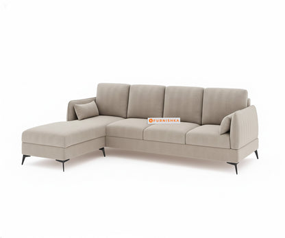 Corbida 3 Seater Sectional Sofa LHS  Light Beige - Furnishka