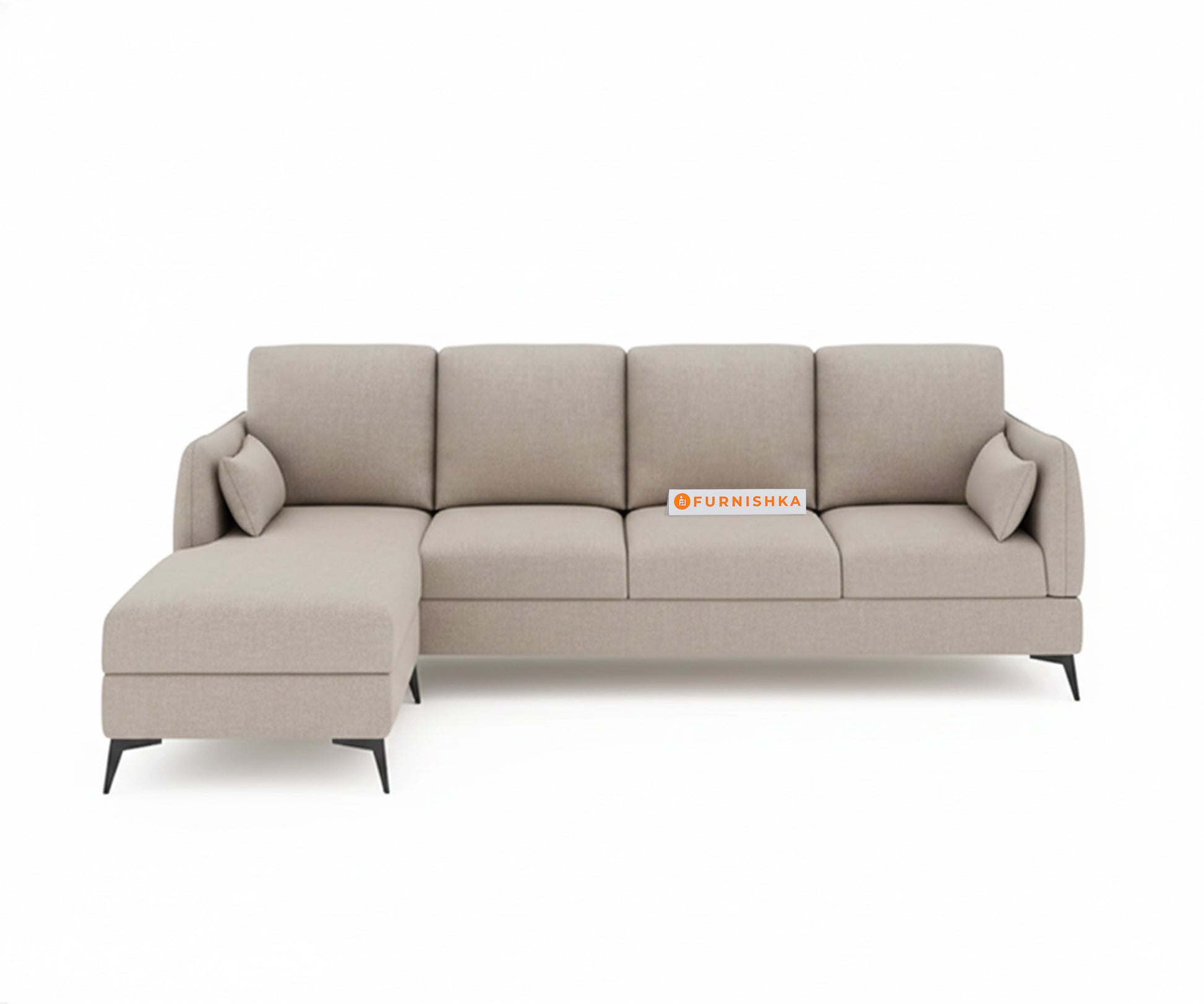 Corbida 3 Seater Sectional Sofa LHS  Light Beige - Furnishka