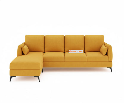 Corbida 3 Seater Sectional Sofa LHS  Mustard yellow - Furnishka