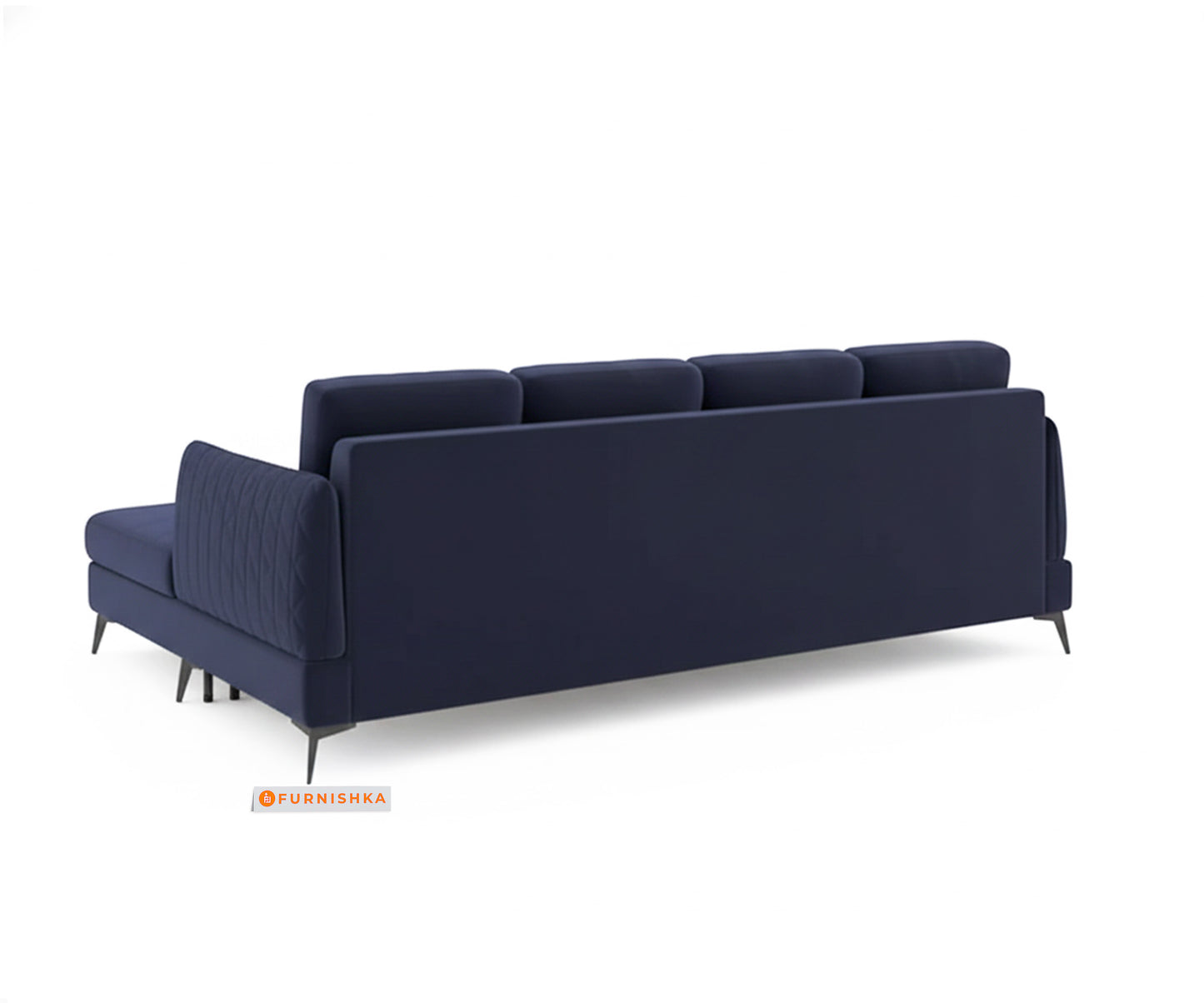 Corbida 3 Seater Sectional Sofa LHS Persian Blue - Furnishka