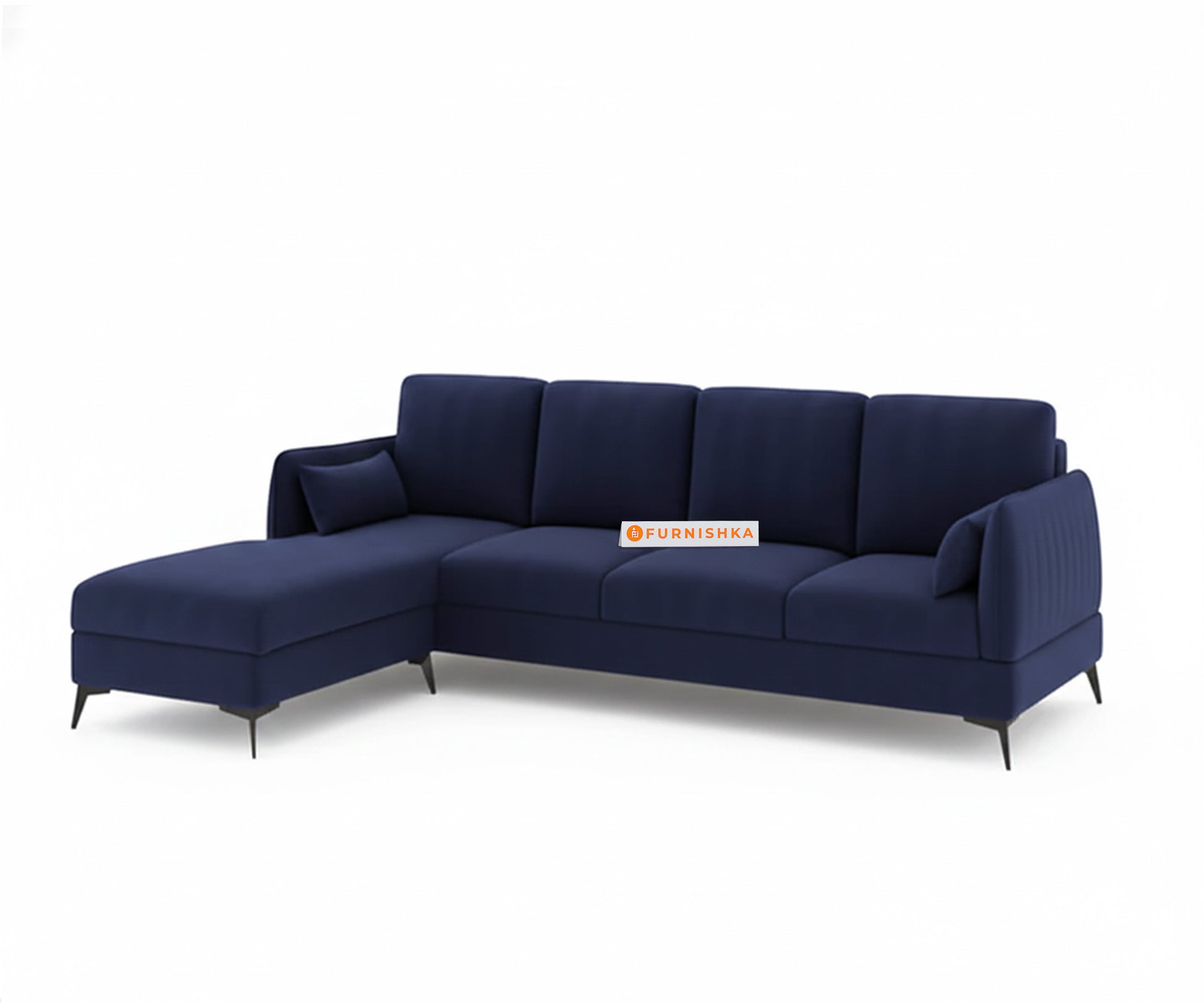 Corbida 3 Seater Sectional Sofa LHS Persian Blue - Furnishka