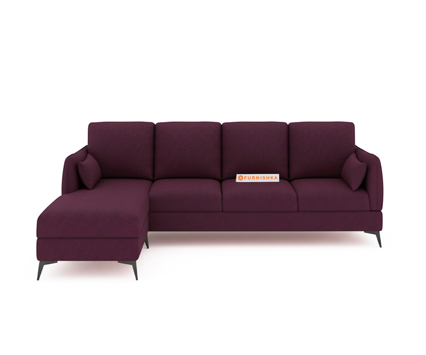 Corbida 3 Seater Sectional Sofa LHS Red Wine - Furnishka