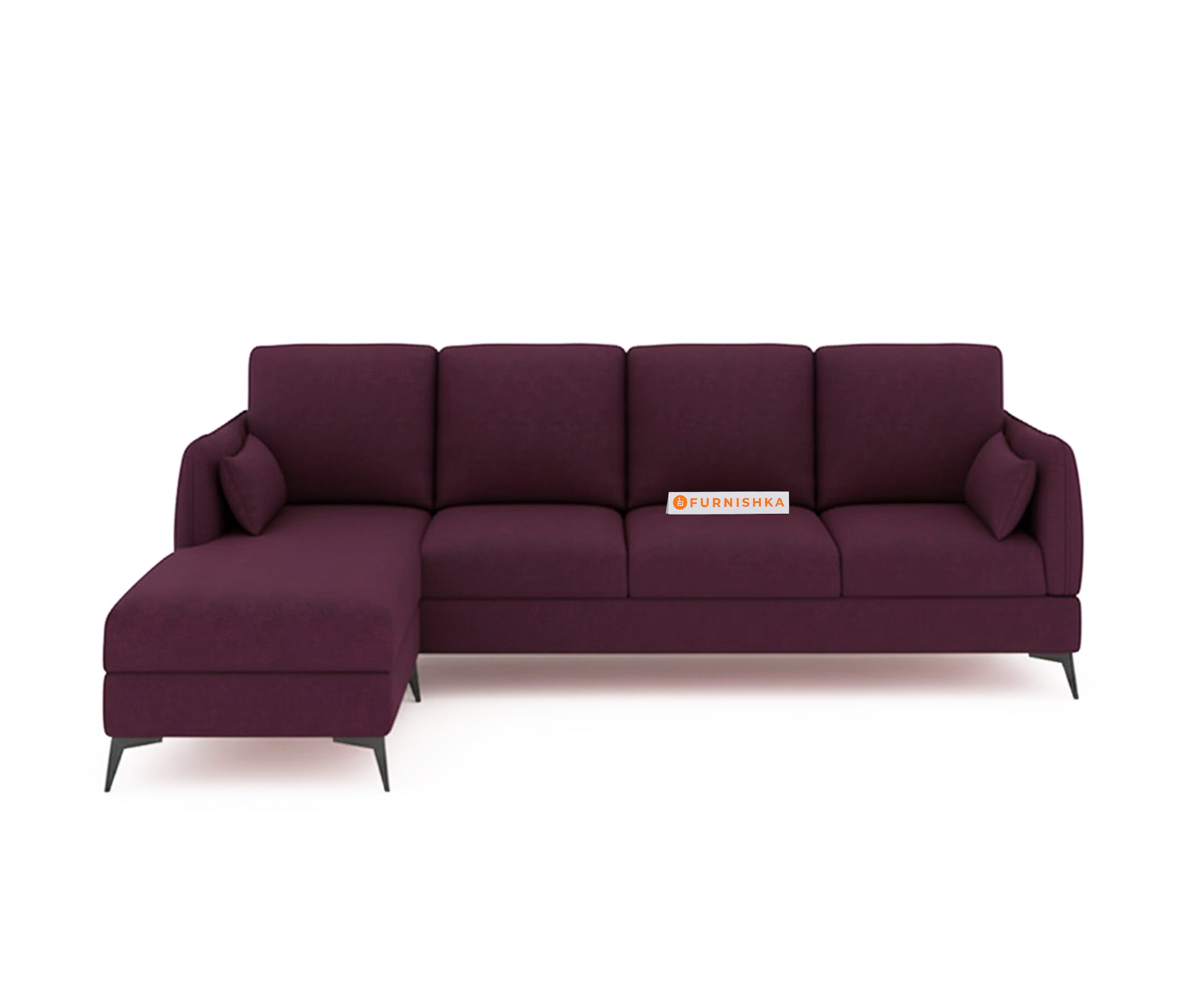 Corbida 3 Seater Sectional Sofa LHS Red Wine - Furnishka