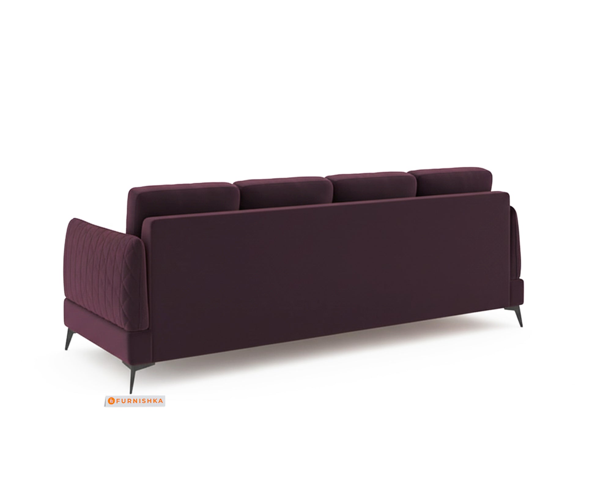 Corbida 3 Seater Sectional Sofa LHS Red Wine - Furnishka