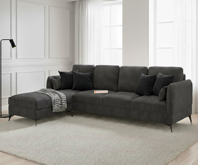 Corbida 3 Seater Sectional Sofa LHS Space Grey