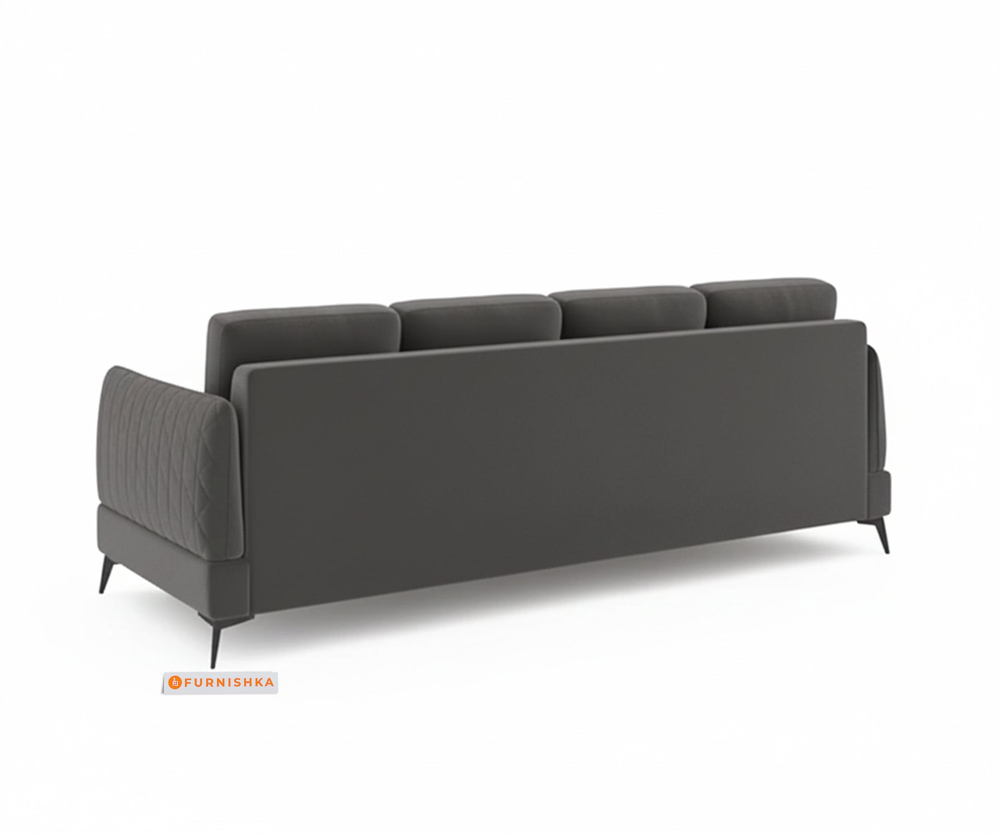Corbida 3 Seater Sectional Sofa LHS Space Grey - Furnishka