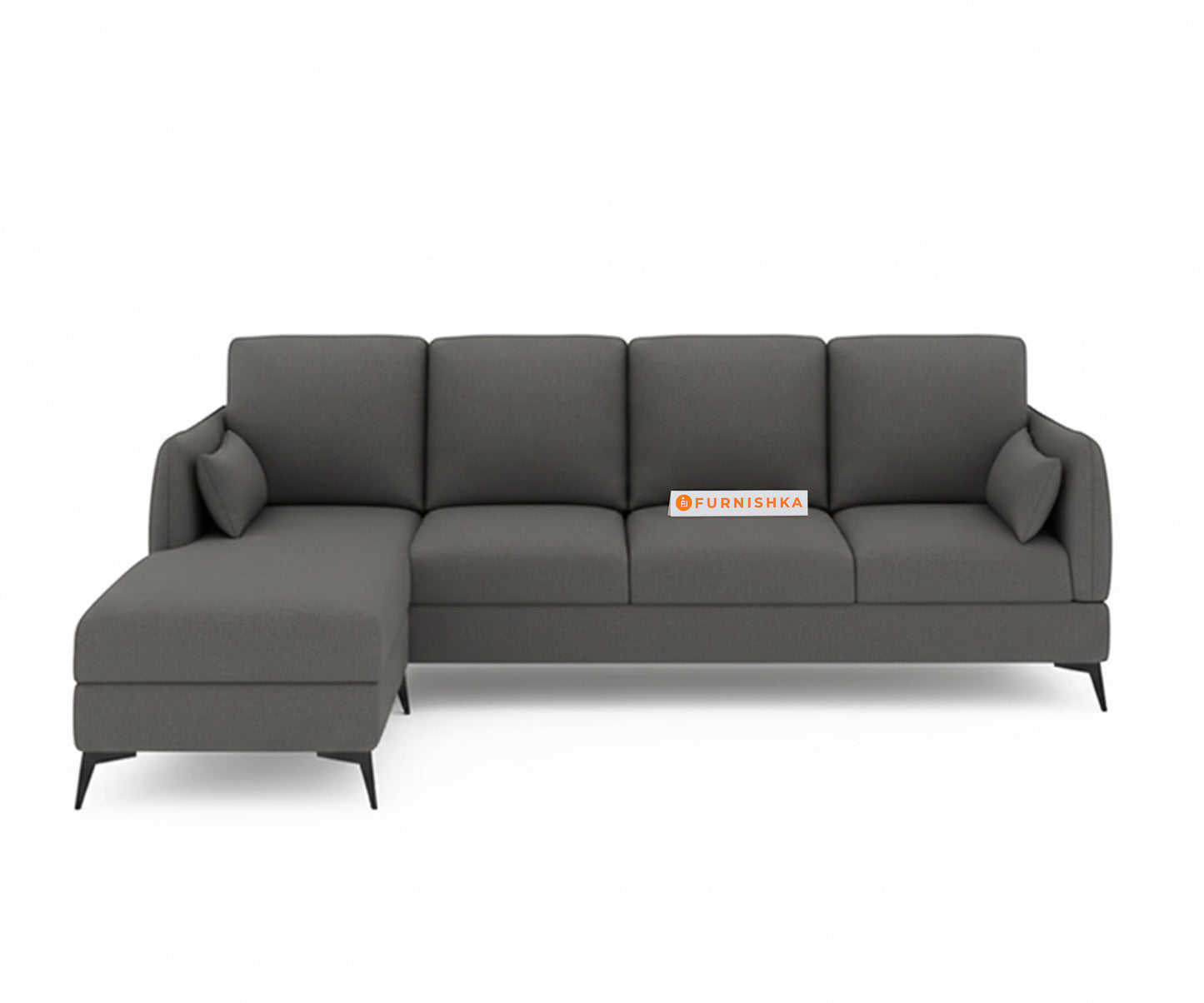 Corbida 3 Seater Sectional Sofa LHS Space Grey - Furnishka