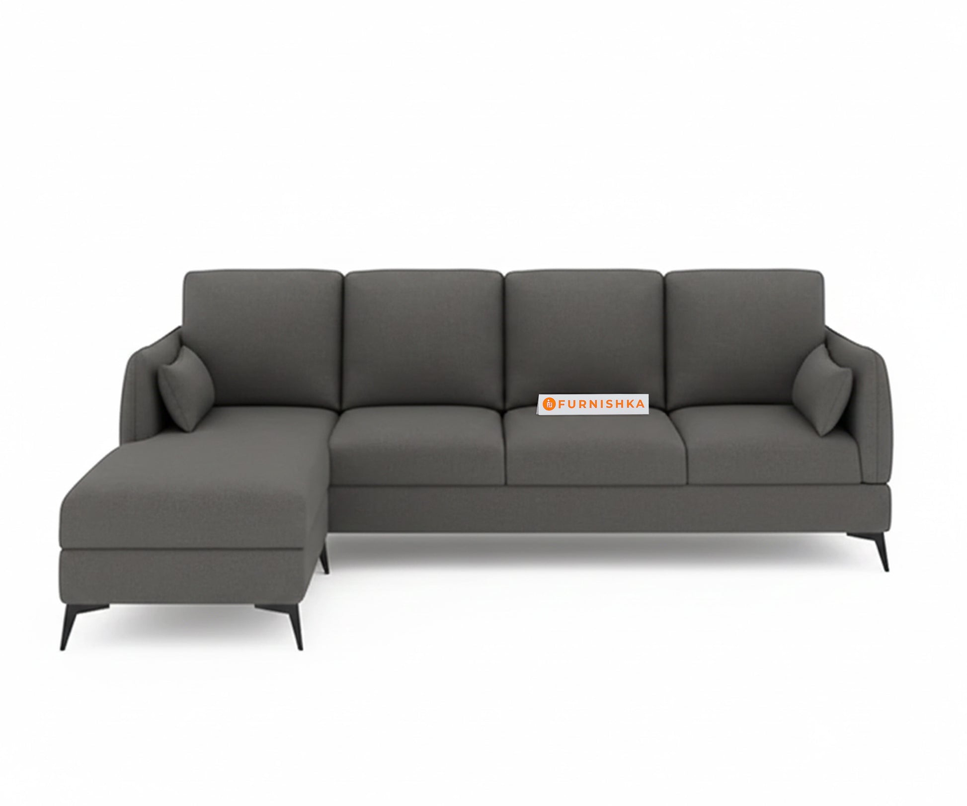 Corbida 3 Seater Sectional Sofa LHS Space Grey - Furnishka
