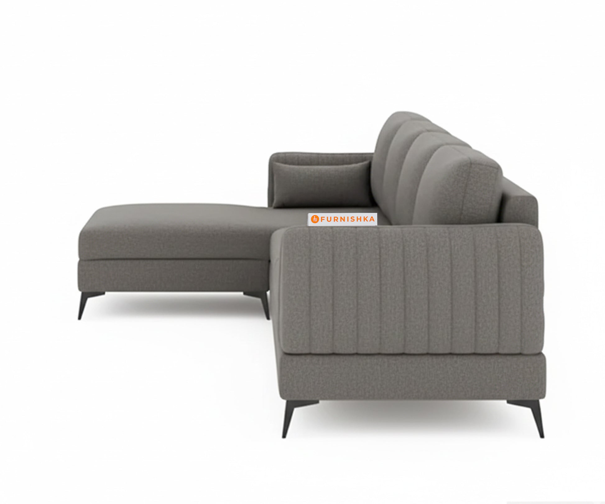 Corbida 3 Seater Sectional Sofa LHS Space Grey - Furnishka