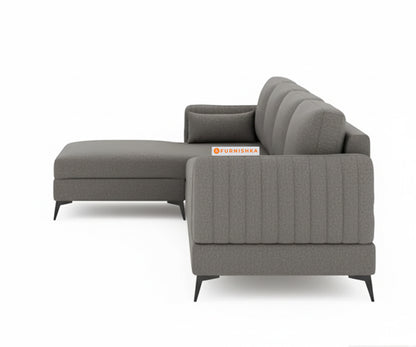 Corbida 3 Seater Sectional Sofa LHS Space Grey - Furnishka