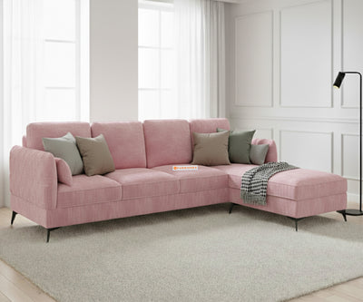 Corbida 3 Seater Sectional Sofa RHS Flamingo Pink