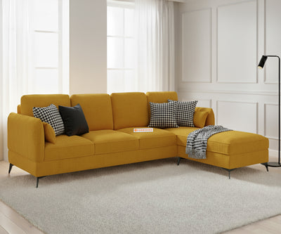 Corbida 3 Seater Sectional Sofa RHS Mustard yellow