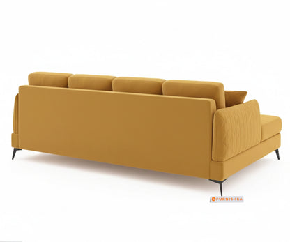 Corbida 3 Seater Sectional Sofa RHS Mustard yellow - Furnishka