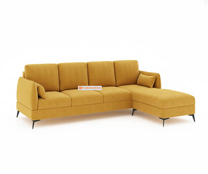 Corbida 3 Seater Sectional Sofa RHS Mustard yellow - Furnishka