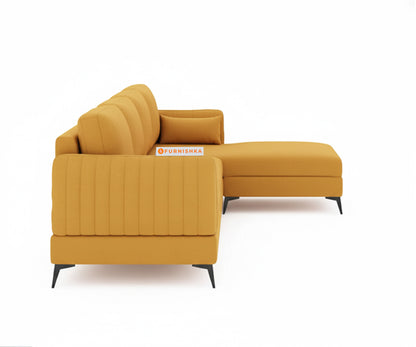 Corbida 3 Seater Sectional Sofa RHS Mustard yellow - Furnishka