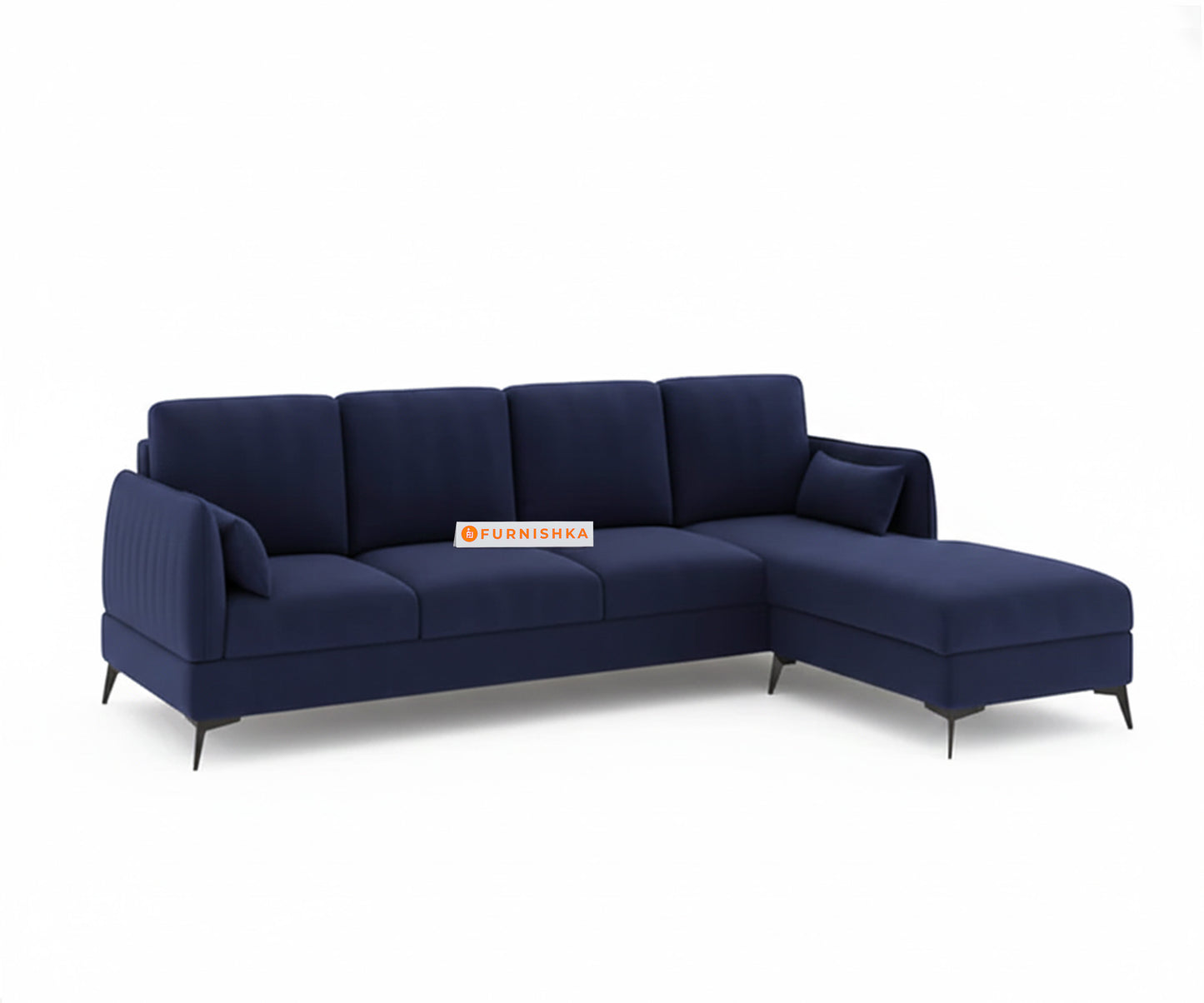 Corbida 3 Seater Sectional Sofa RHS Persian blue - Furnishka