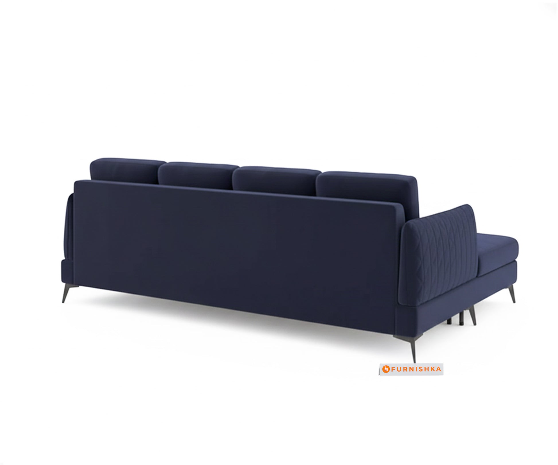 Corbida 3 Seater Sectional Sofa RHS Persian blue - Furnishka