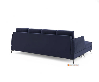 Corbida 3 Seater Sectional Sofa RHS Persian blue - Furnishka