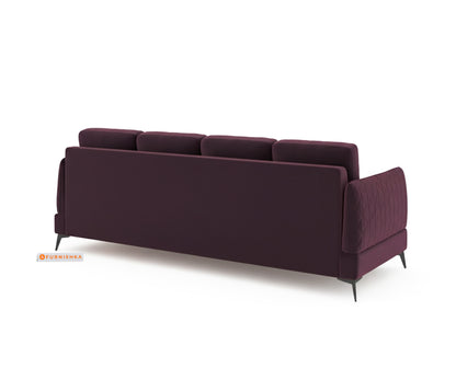 Corbida 3 Seater Sectional Sofa RHS Red Wine - Furnishka 