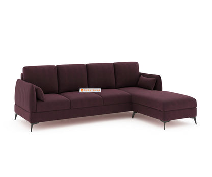 Corbida 3 Seater Sectional Sofa RHS Red Wine - Furnishka 