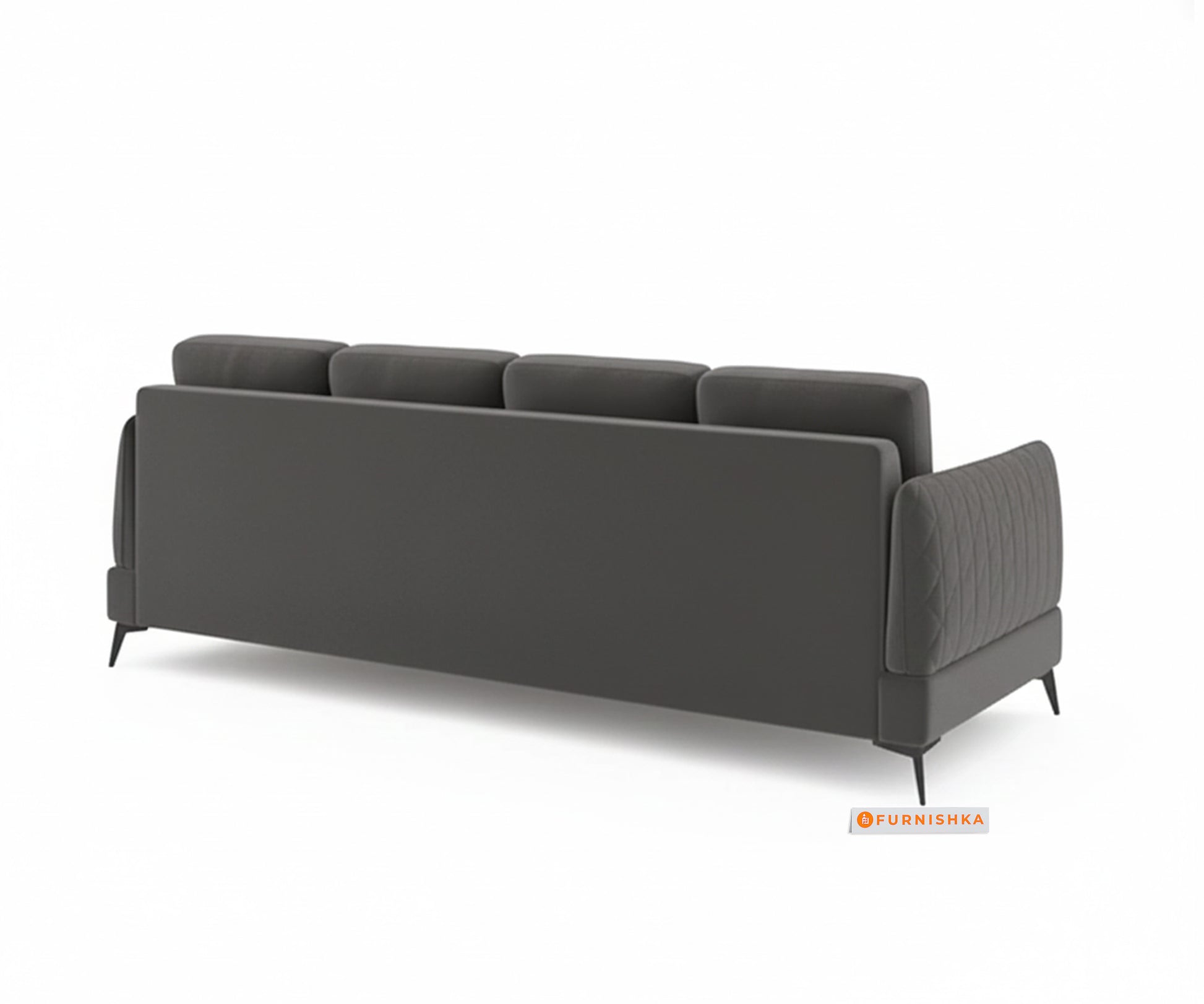 Corbida 3 Seater Sectional Sofa RHS Space Grey - Furnishka