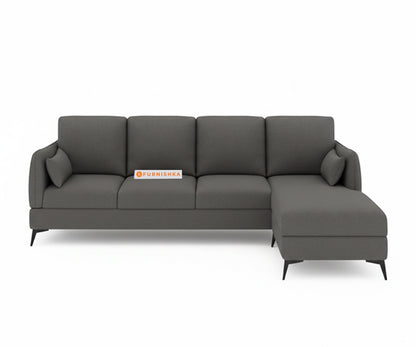 Corbida 3 Seater Sectional Sofa RHS Space Grey - Furnishka