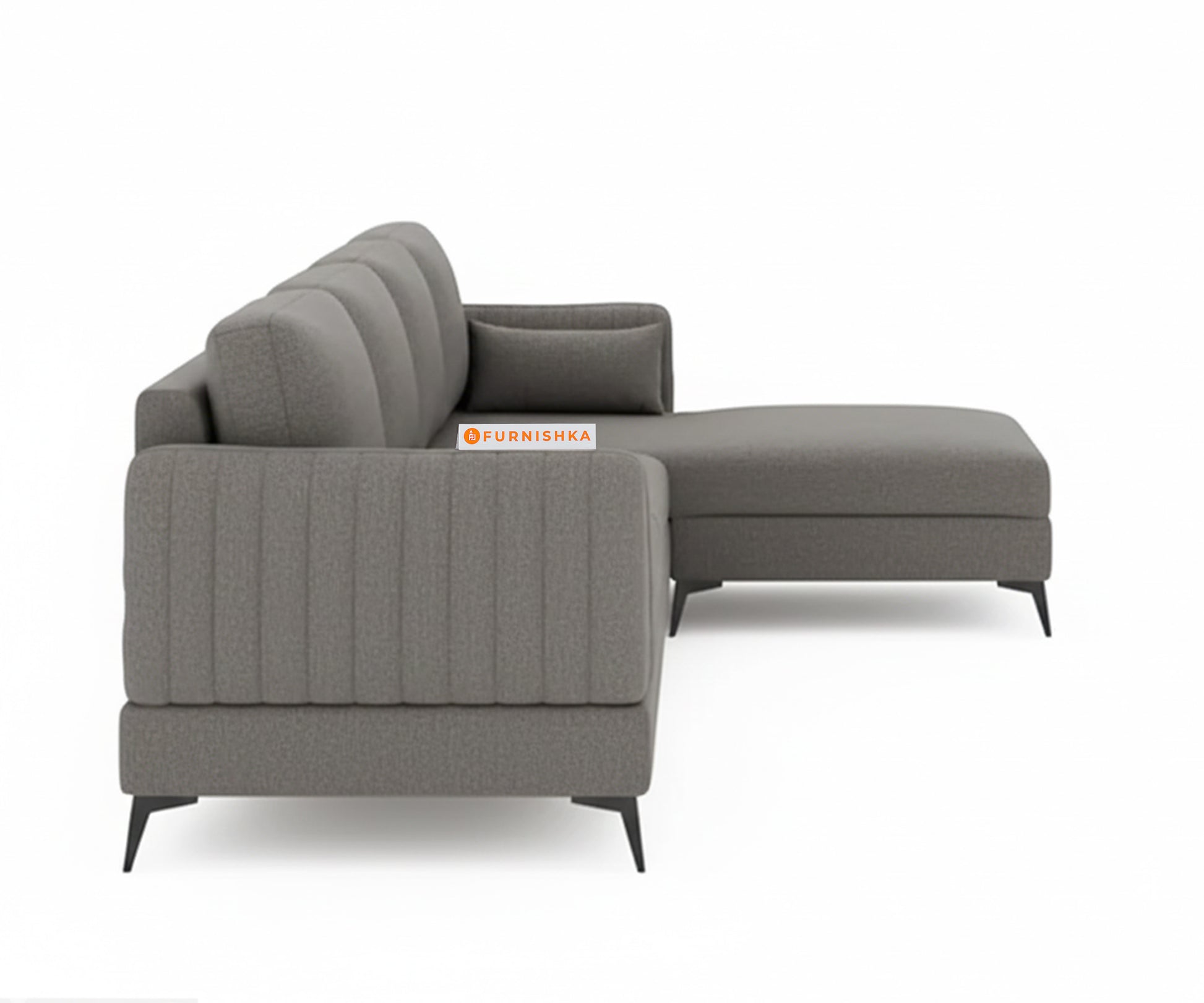 Corbida 3 Seater Sectional Sofa RHS Space Grey - Furnishka