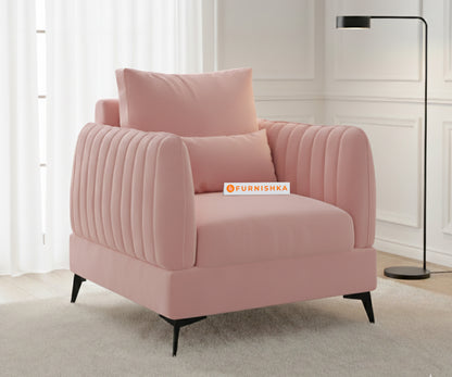 Corbida Sofa 1 Seater Flamingo Pink - Furnishka 
