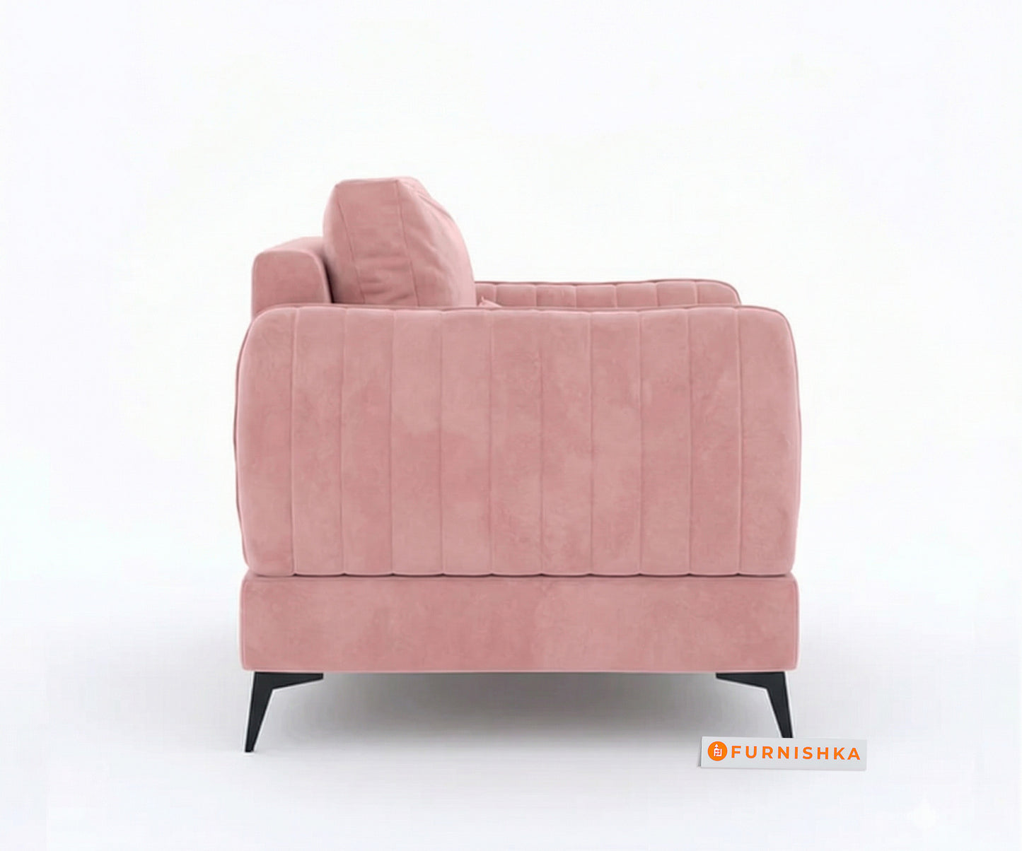 Corbida Sofa 1 Seater Flamingo Pink - Furnishka 