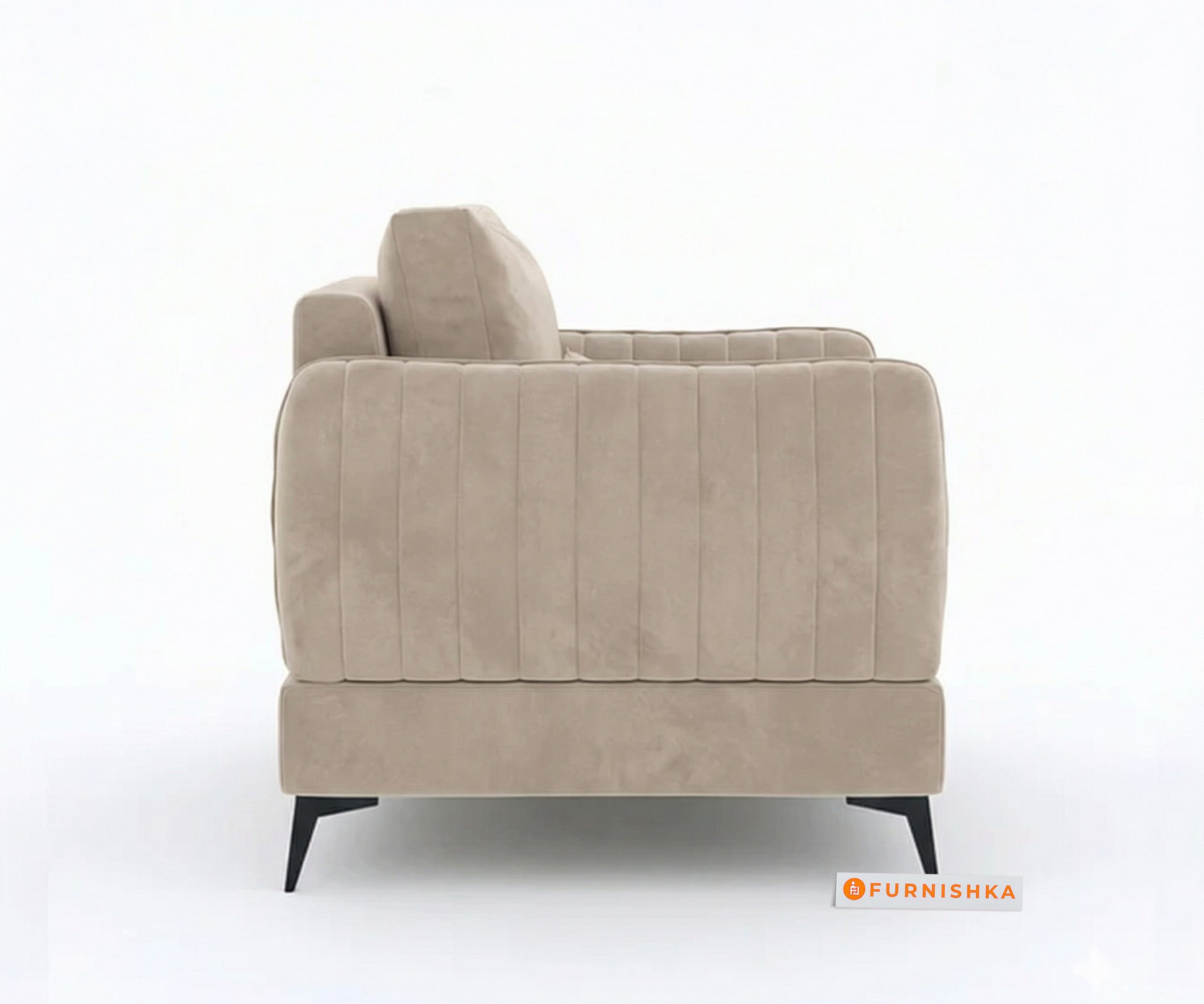 Corbida Sofa 1 Seater Light Beige - Furnishka 