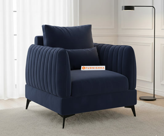 Corbida Sofa 1 Seater  Persian Blue - Furnishka 