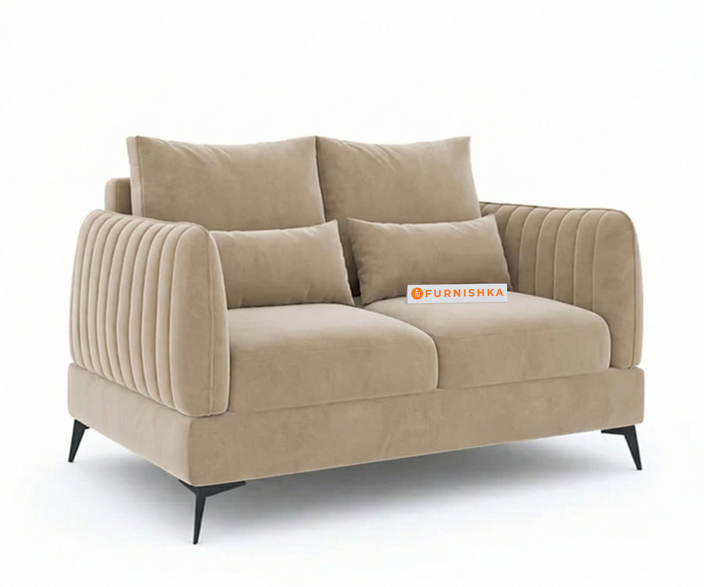 Corbida Sofa 2 Seater Light Beige - Furnishka 