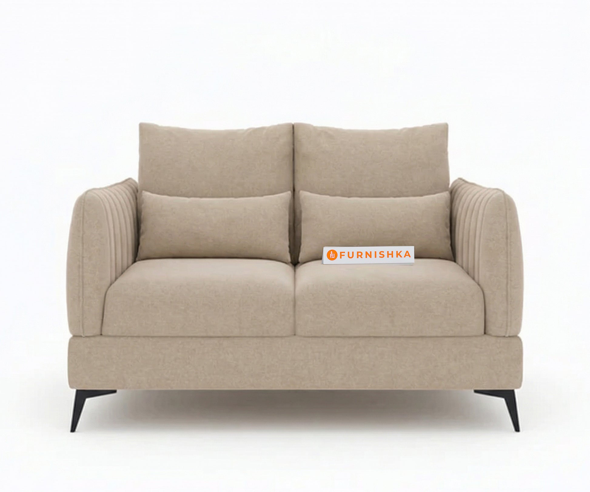 Corbida Sofa 2 Seater Light Beige - Furnishka 