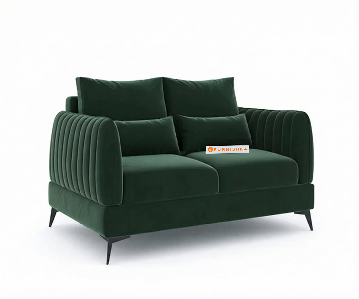 Corbida Sofa 2 Seater Pine Green - Furnishka 