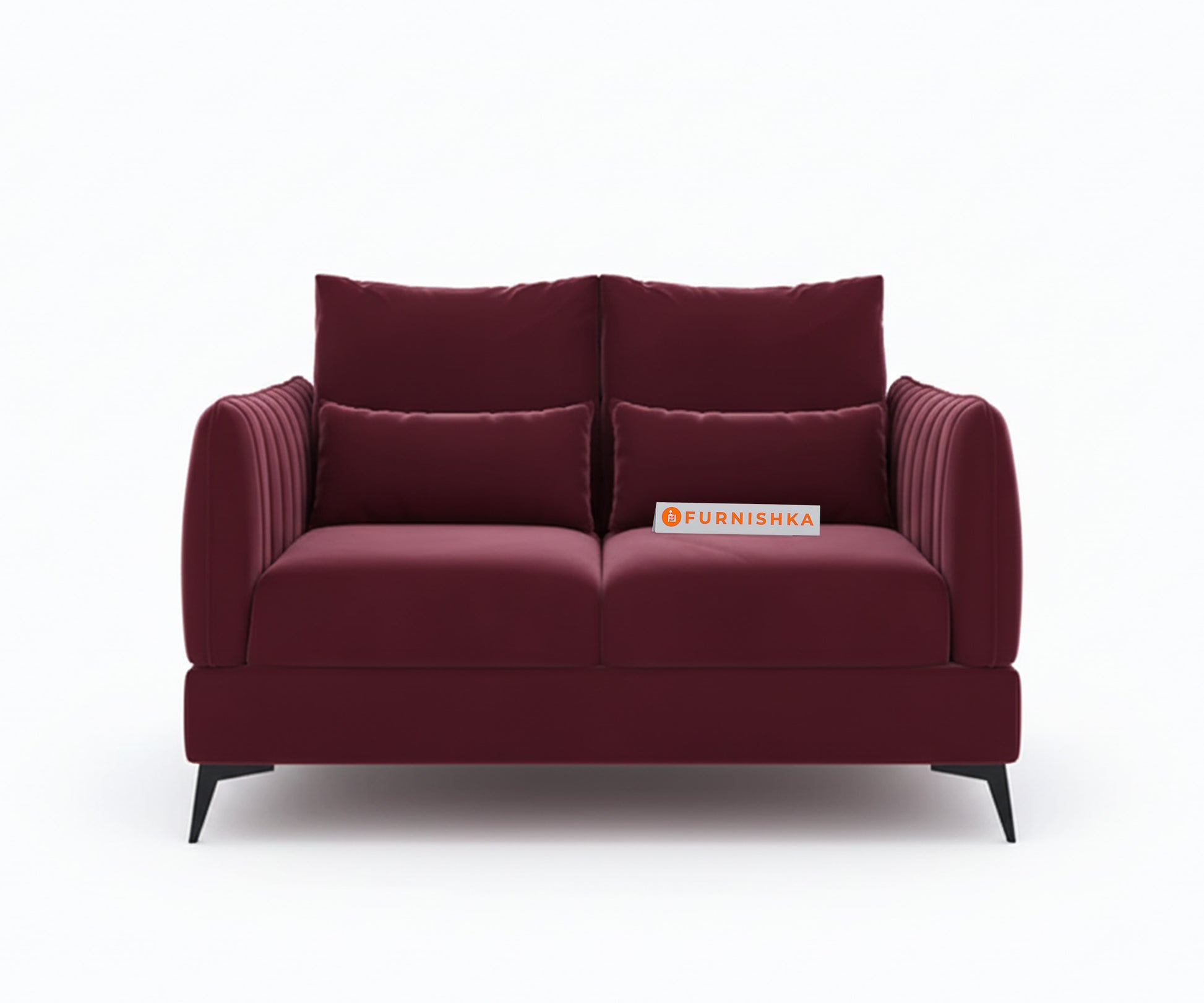 Corbida Sofa 2 Seater Red Wine - Furnishka 