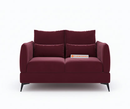 Corbida Sofa 2 Seater Red Wine - Furnishka 