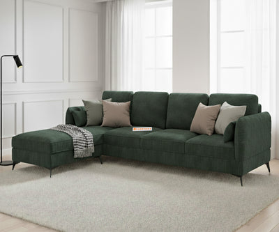 Corbida Sofa 3+L LHS Pine Green